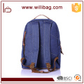 Alta calidad Vintage Fashion Casual Canvas Crazy Horse Leather Men mochila mochilas bolsos de hombro para dama mochila